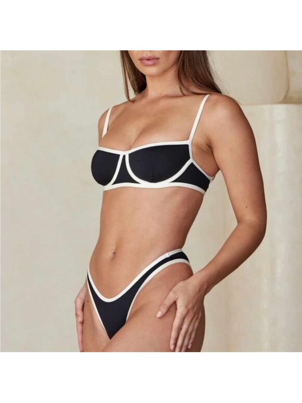 Monday Swimwear Somerset Bikini Black White P